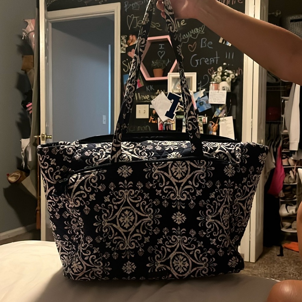 vera bradley travel bag, free makeup bag included with purchase